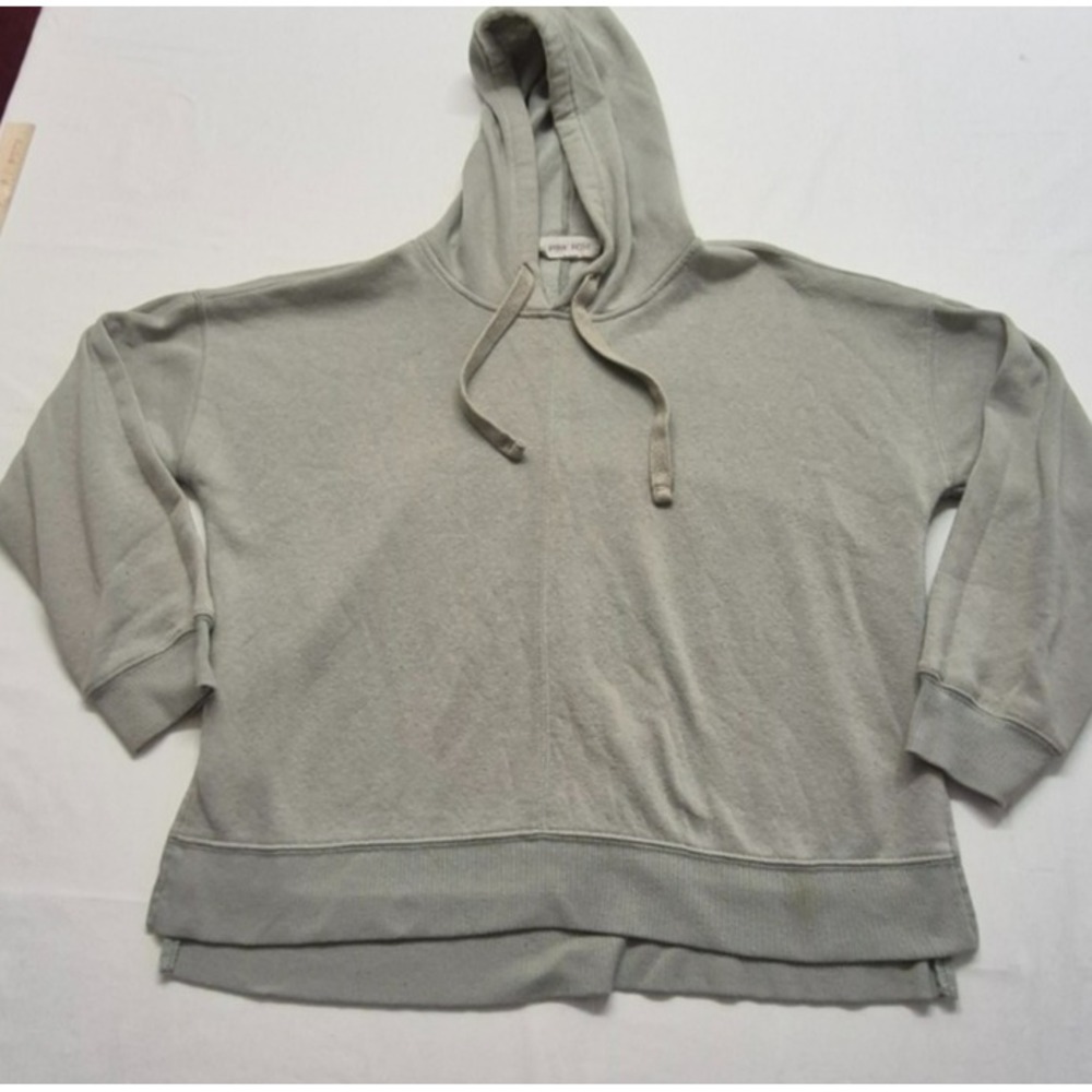 Pink Rose women's gray pullover drawstring sweatshirt hoodie sz. L